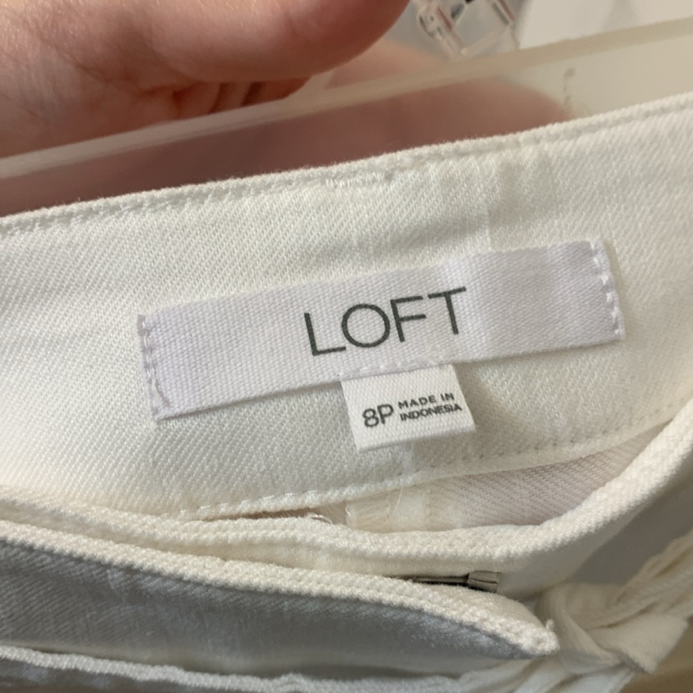 White twill work pants - Picture 4 of 6